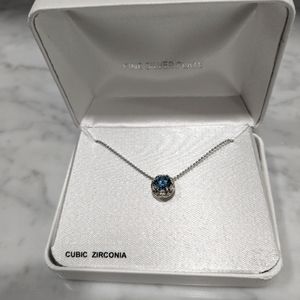 Necklace, cubic Zirconia. December birthstone.